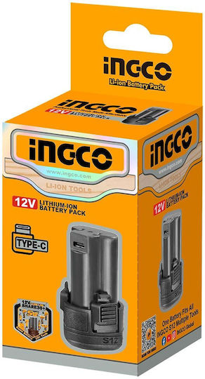 Ingco Tool Battery Lithium 12V with Capacity 1.5Ah