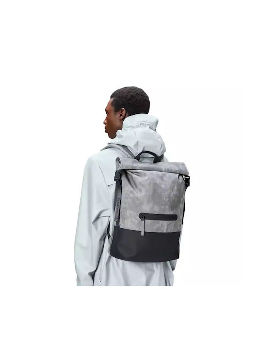 Rains Trail Rolltop Fabric Backpack Waterproof Gray 22lt