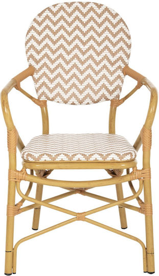 Καρέκλα Bamboo Look Καφέ 55x58x95εκ.