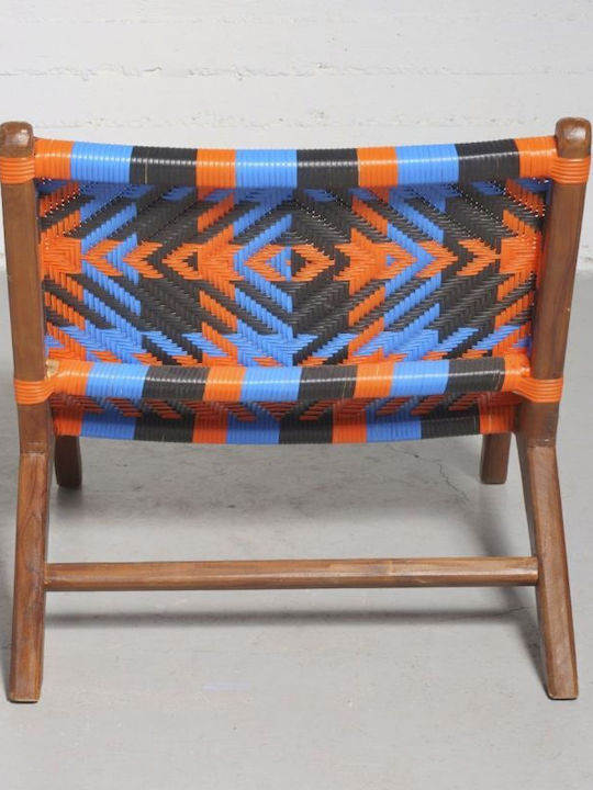 Градински Стол Дървен Teak Многоцветен 87x70x70см