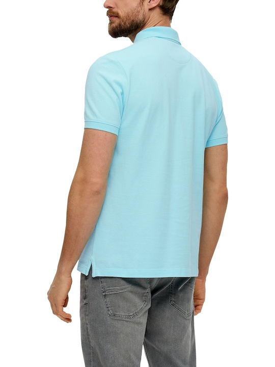 Red Label Short Sleeve Polo T-shirt Turquoise