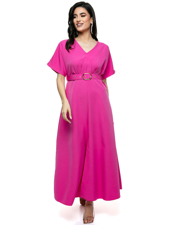 RichgirlBoudoir Summer Midi Dress Fuchsia