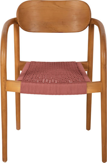 Scaun De Exterior Din Lemn Roz 55x54x80cm