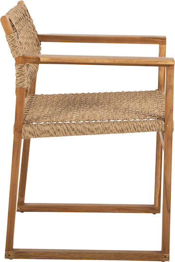 Outdoor-Sessel Hölzernes TEAK 61x53x76εκ.