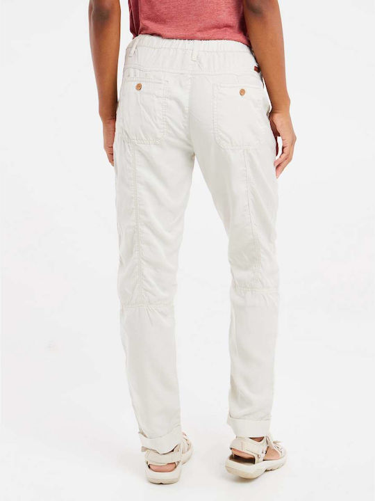 Protest Women's Fabric Trousers in Regular Fit White