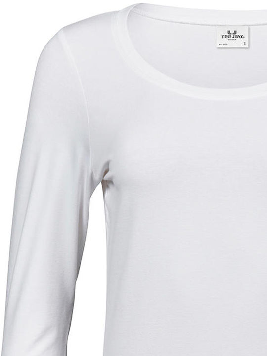 Tee Jays 460 Women's Long Sleeve Promotional Blouse White