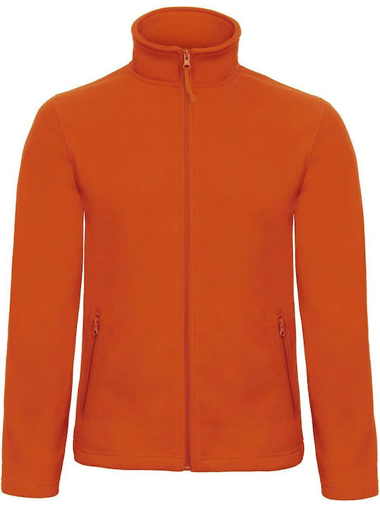 B&C ID.501 Men's Long Sleeve Promotional Cardigan Orange