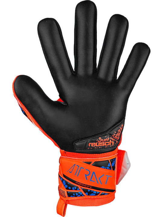 Reusch Attrakt Infinity Nc Jnr Goalkeeper Gloves Kids Orange