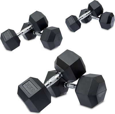 Pegasus Β 1013 Rubber Hexagon Dumbbell 1 x 5kg