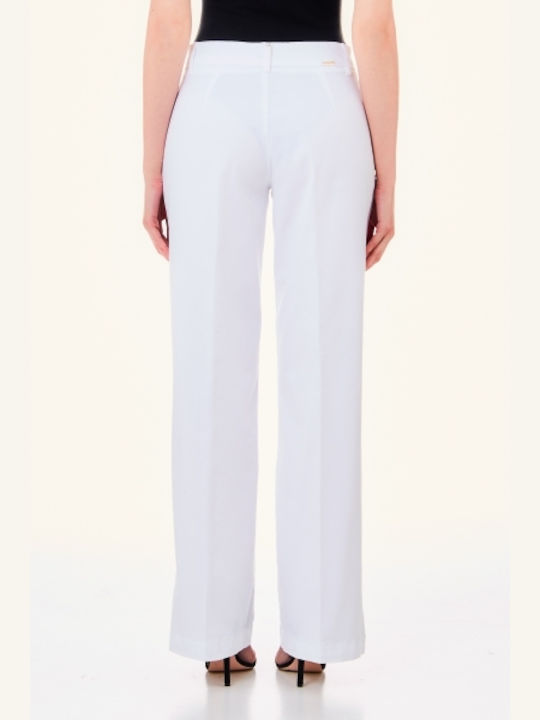 Liu Jo Women's Cotton Trousers White