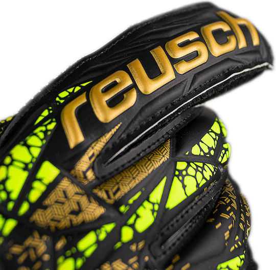 Reusch Attrakt Infinity Finger Support Jnr Kids Goalkeeper Gloves Multicolour
