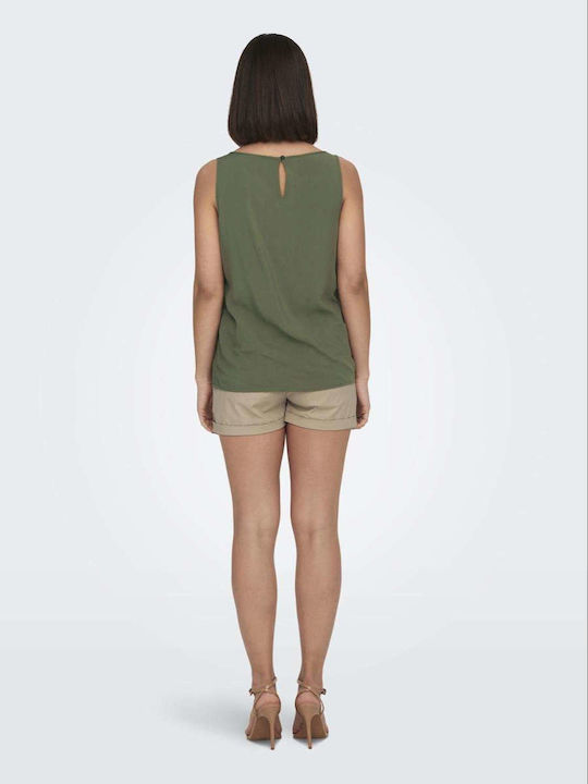 Life Bluza Damă Fără Mâneci Kaki