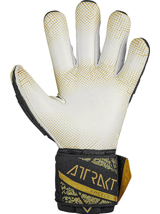 Reusch Attrakt Freegel Gold X Glueprint Finger Support Γάντια Τερματοφύλακα Ενηλίκων Μαύρα