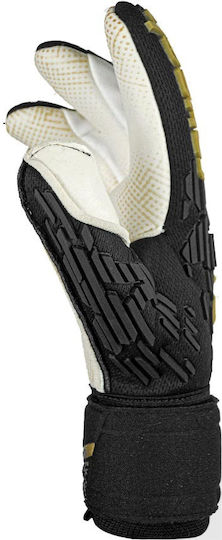 Reusch Attrakt Freegel Gold X Glueprint Finger Support Голмански ръкавици за Възрастни Черен