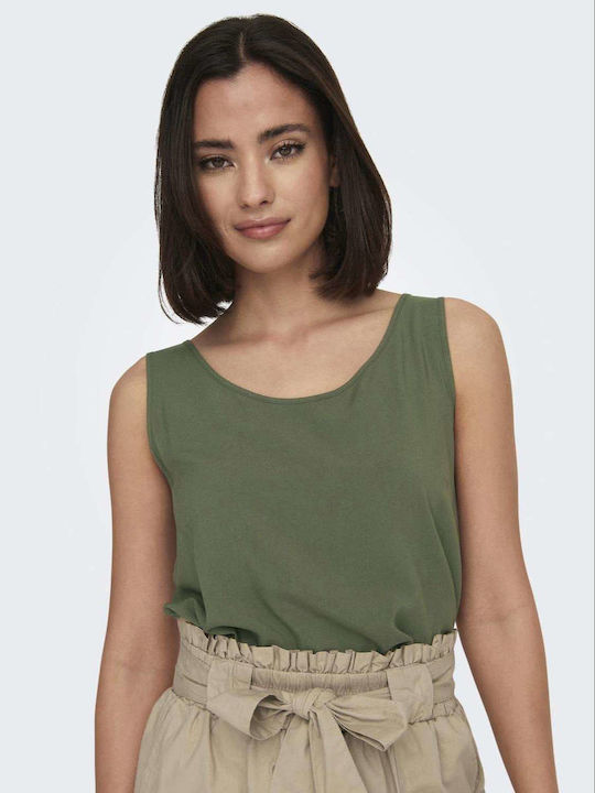 Life Bluza Damă Fără Mâneci Kaki