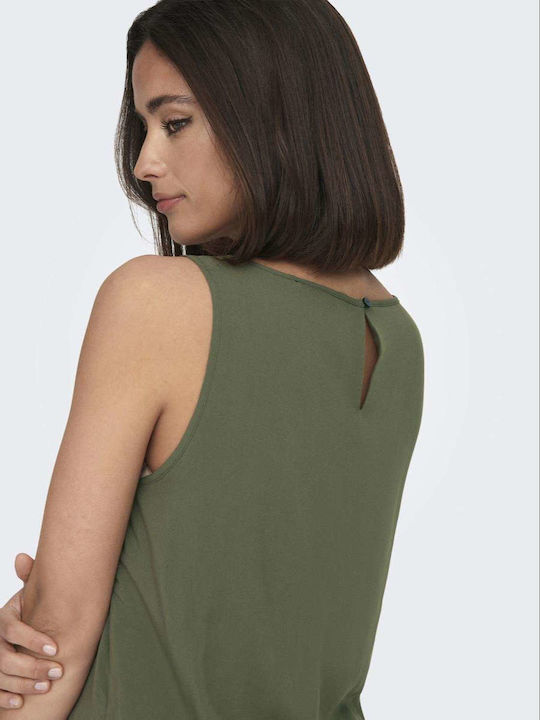Life Bluza Damă Fără Mâneci Kaki