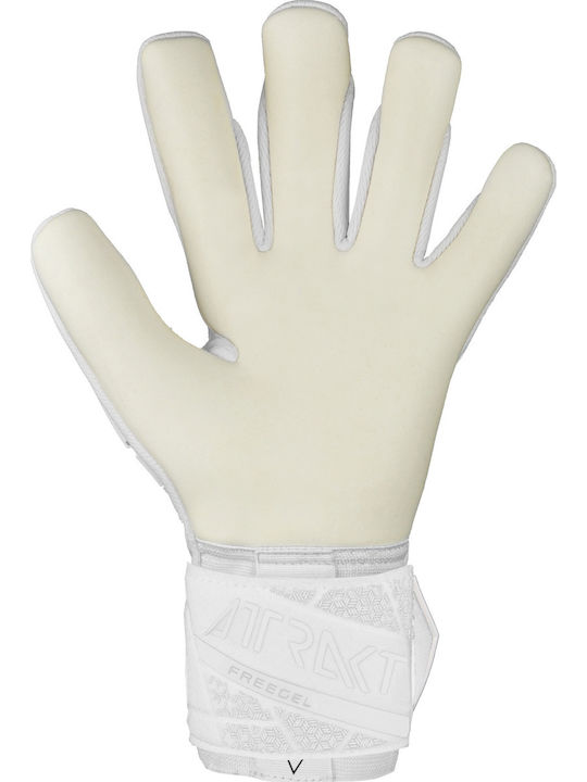 Reusch Attrakt Freegel Gold Adults Goalkeeper Gloves White