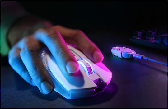 Yenkee YMS 3002WE Ασύρματο Gaming Ποντίκι 15000 DPI Λευκό