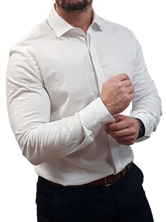 Дълъг ръкав Риза White