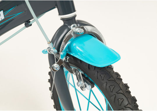 Toimsa Blue Ice 14" Kinder Fahrrad BMX mit Aluminiumrahmen Schwarz