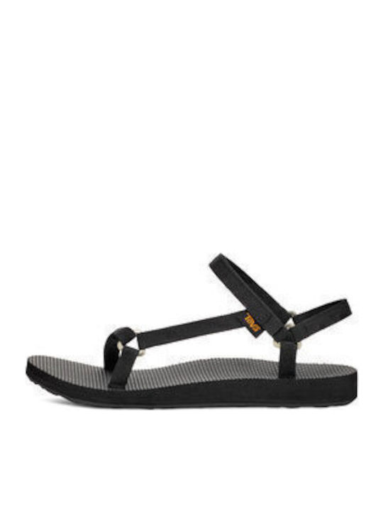 Women's Sporty Black Flat Sandals
