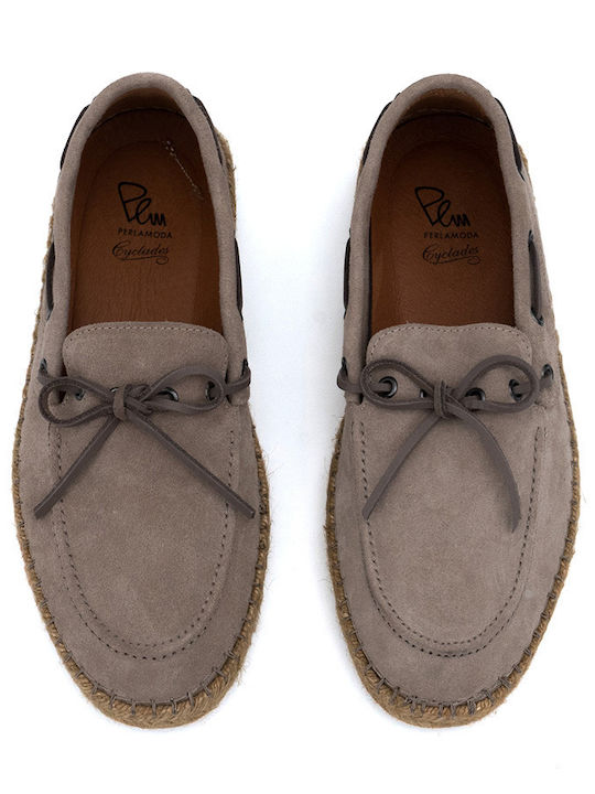 Wildleder Herren Mokassins in Gray Farbe