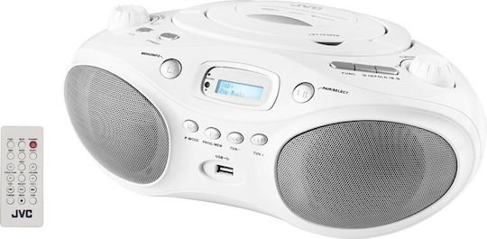 JVC Φορητό Ηχοσύστημα με Ραδιόφωνο Λευκό