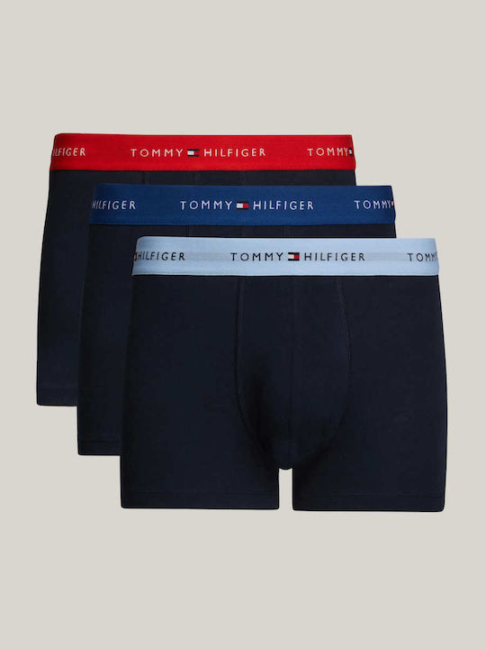 Tommy Hilfiger 3pairs Trunk Um0um02763 0xz Σκούρο Μπλε (μπλε)