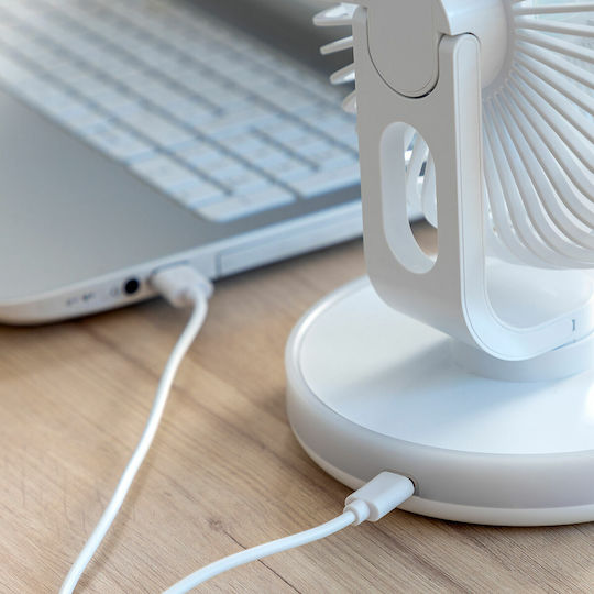 InnovaGoods Ανεμιστηράκι USB 4W Λευκό V0103856