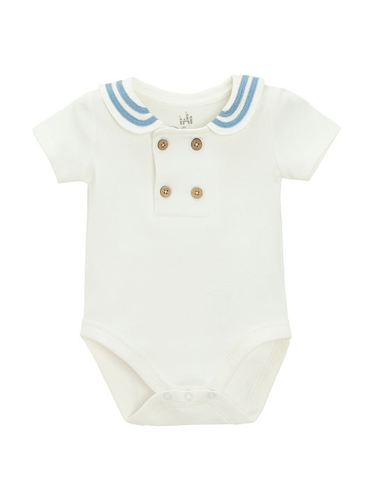 Cool Club Baby Bodysuit Set with Shorts White