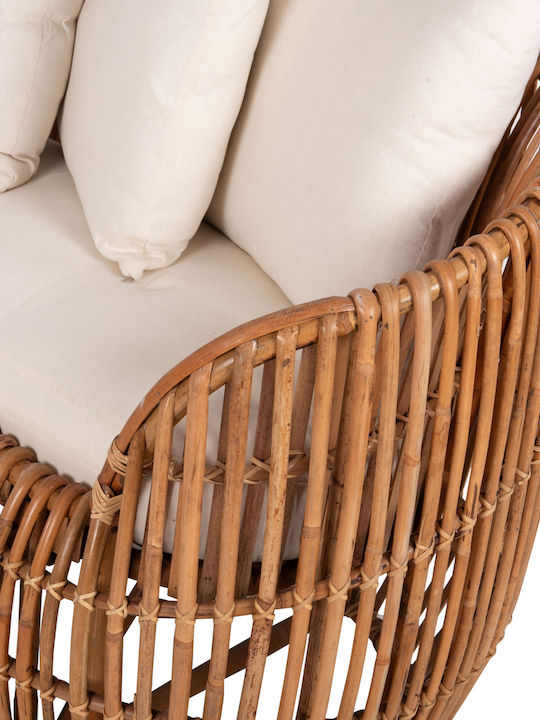 Lantry Canapea cu două locuri Exterior Rattan cu Perne 215x60x78cm