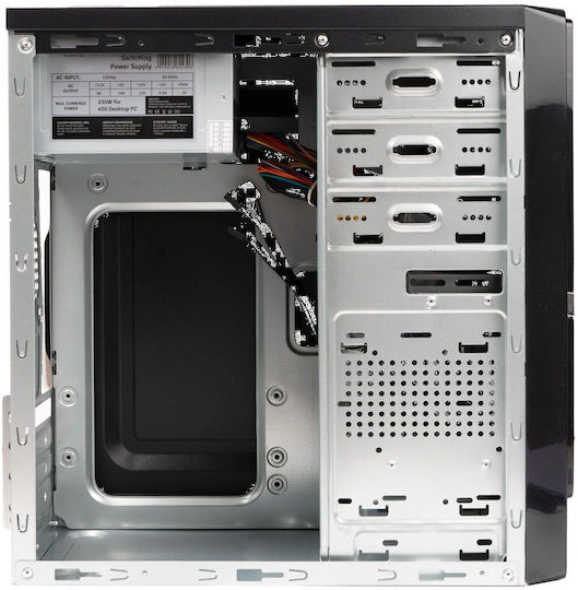 Spacer Moon Mini Tower Κουτί Υπολογιστή Μαύρο