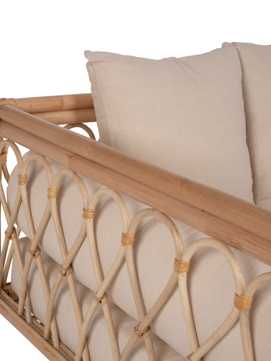 Aliki Canapea cu patru locuri Exterior Rattan cu Perne 200x100x86cm