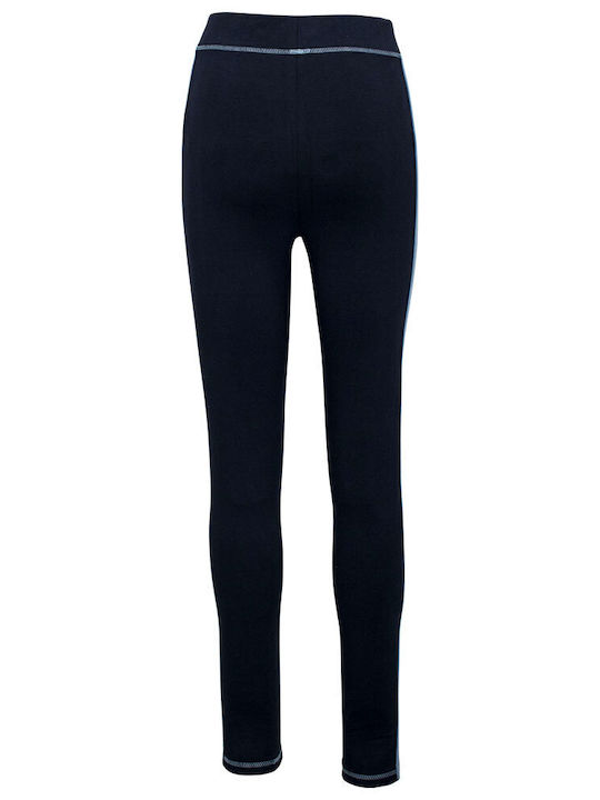 Women's Long Training Legging High Waisted Navy Blue