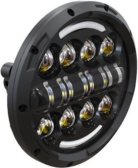 Roundς Waterproof Headlights Car LED Jeep Wrangler / Cherokee Suzuki Jimny 12 / 24V 40W with White Lighting 1pcs