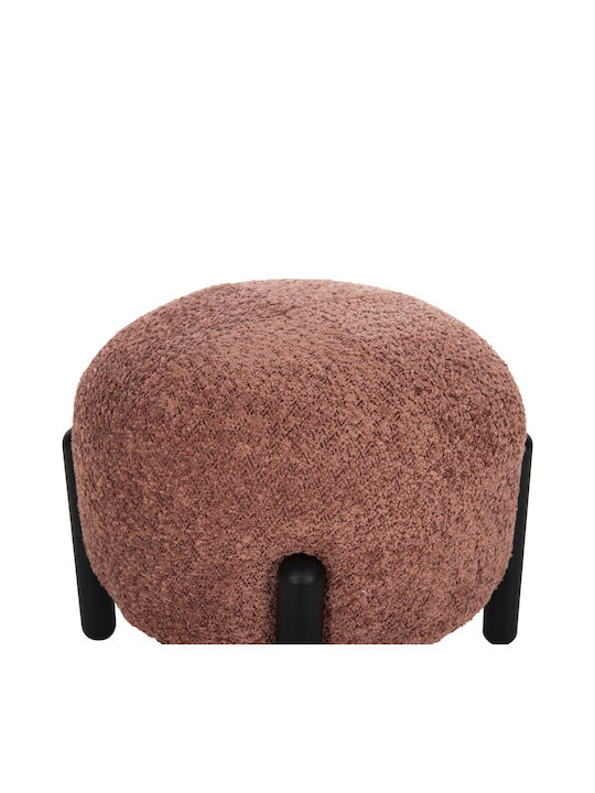 Stool For Living Room Upholstered with Fabric Ewan Pink 45x45x36cm