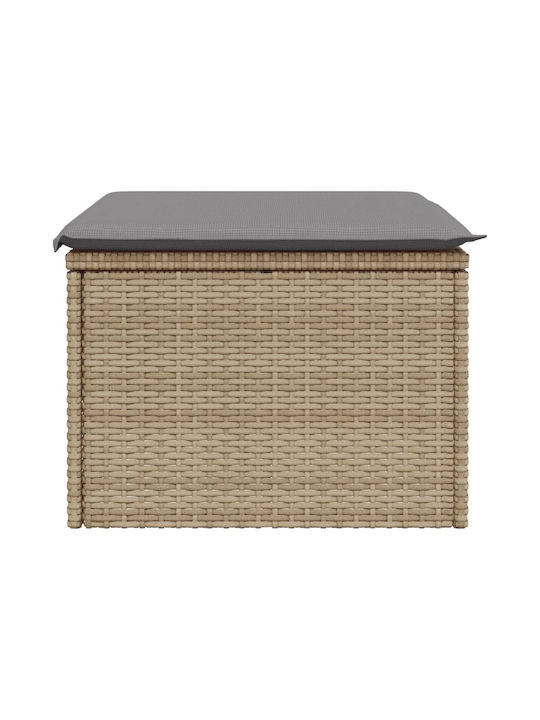 Stool Outdoor Beige 55x55x37cm