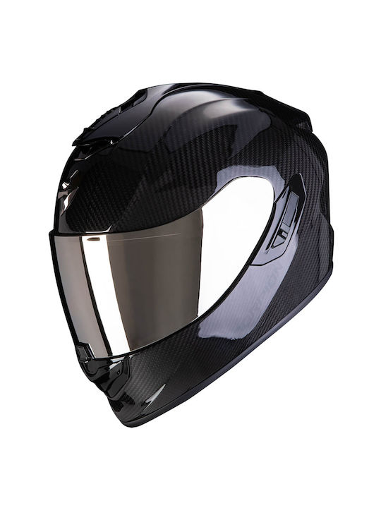 Scorpion Exo 1400 Full Face Helmet with Sun Visor ECE 22.05 Carbon Mat