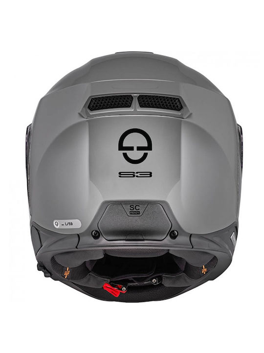 Schuberth S3 Concrete Grey Motorcycle Helmet Full Face ECE 22.06 with Pinlock
