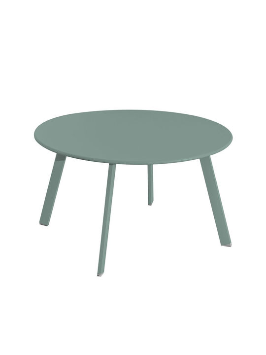 Round Side Table Marzia Green L70xW70xH40cm