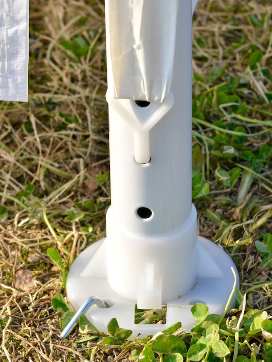 Outsunny Gazebo Grădină Alb x3m