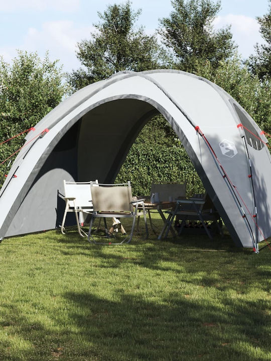 vidaXL Πτυσσόμενο Κιόσκι Κήπου Λευκό 3.6x3.6m