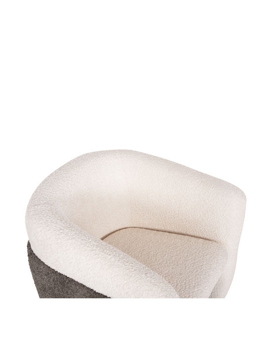 Doper Sessel Weiß 68x72x76cm