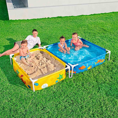 Bestway Παιδική Πισίνα PVC με Μεταλλικό Σκελετό 213x122x30.5εκ.