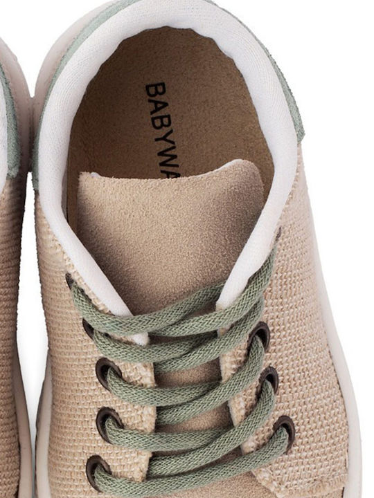 Babywalker Christening Leather Sneakers Beige