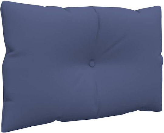 vidaXL Waterproof Bench Cushion for Pallet with Backrest Navy Blue 38x60cm