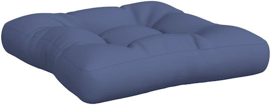 vidaXL Waterproof Bench Cushion for Pallet with Backrest Navy Blue 38x60cm