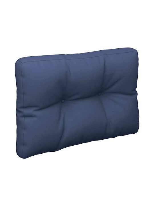 vidaXL Waterproof Bench Cushion for Pallet with Backrest Navy Blue 40x60cm