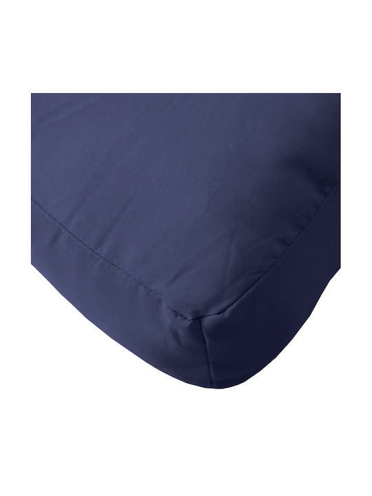 vidaXL Waterproof Bench Cushion for Pallet with Backrest Navy Blue 40x60cm