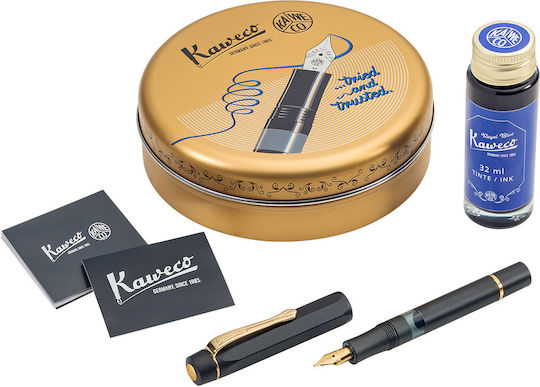 Kaweco Sport Al Module Stilou Medium Negru Din Aluminiu Cu Cerneală Neagră